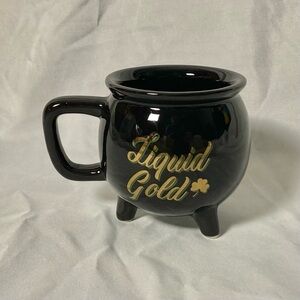 Saint Patrick’s Day Liquid Gold Leprechaun Pot Of Gold 8 oz Ceramic Mug Shamrock